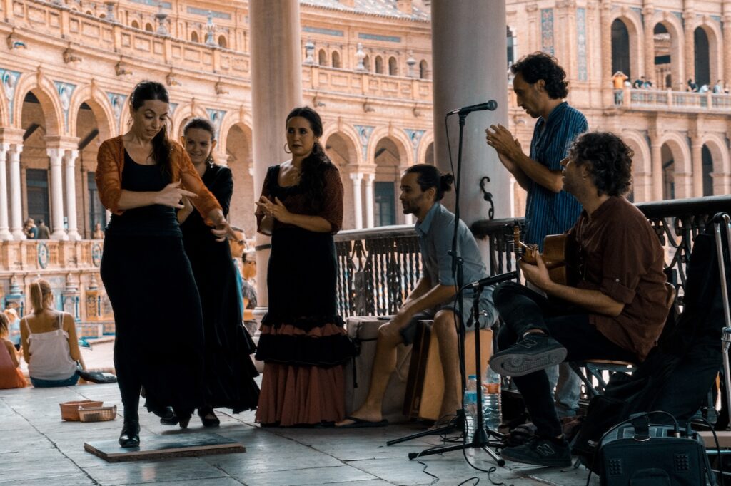 Flamenco dancers in Sevilla