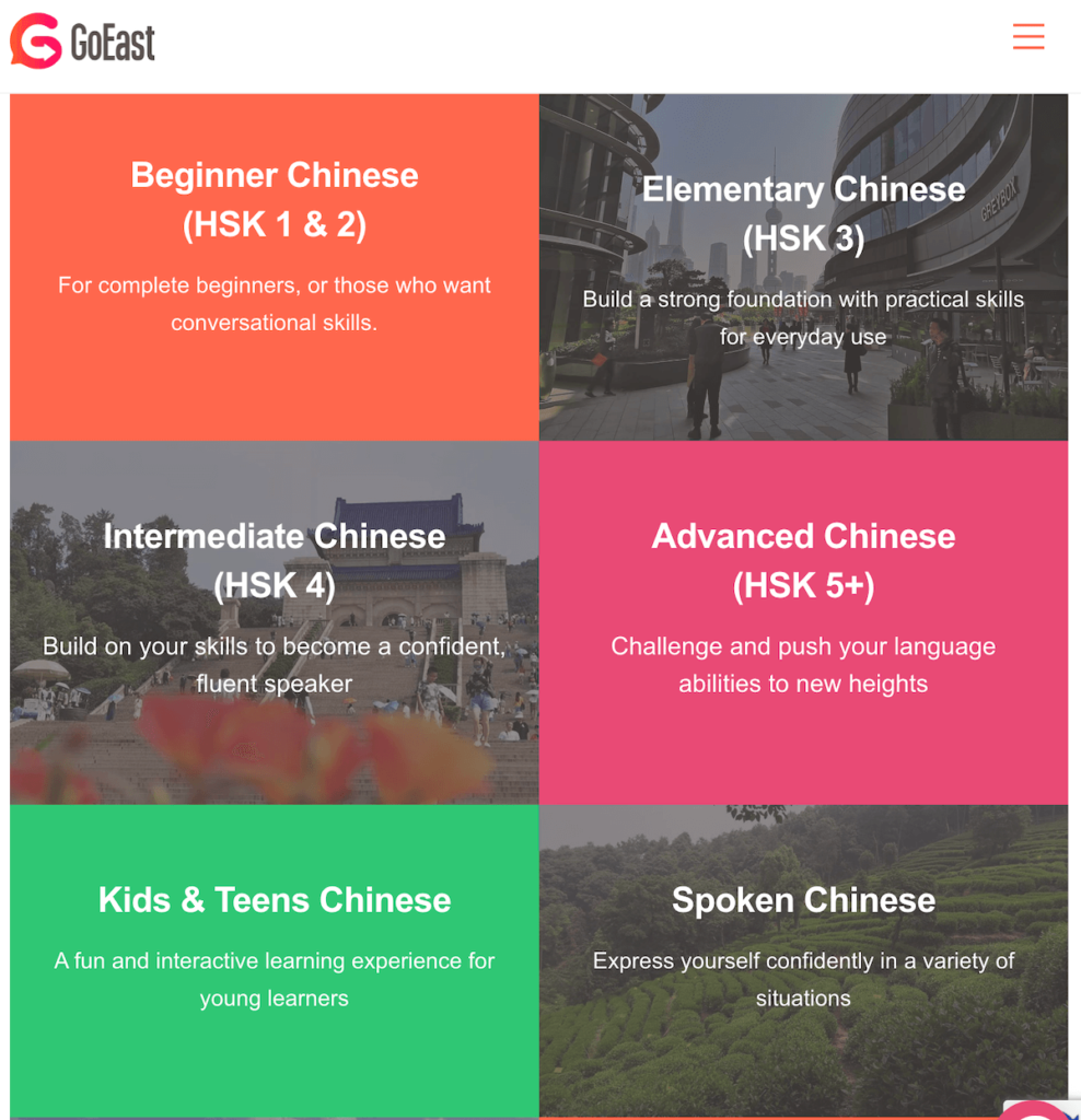 Learn Chinese on GoEast Mandarin