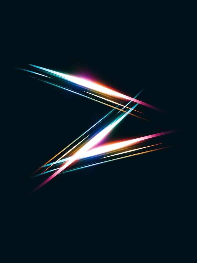 neon lines make letter z