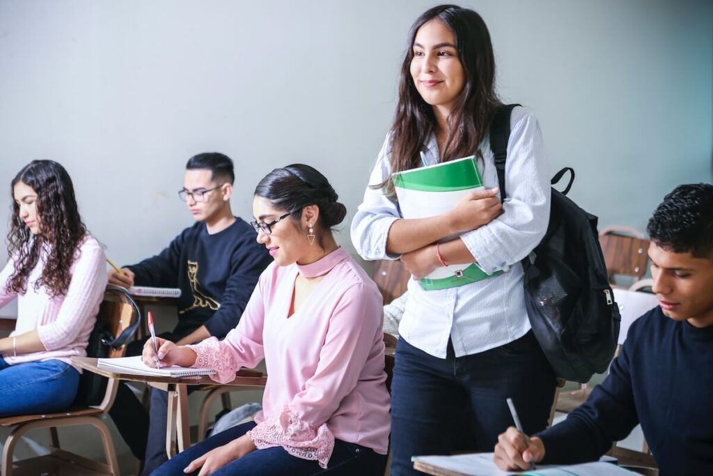 Woman in class
