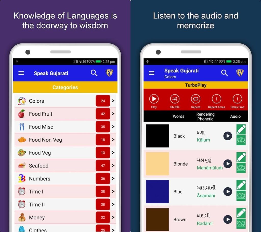 Learn Gujarati app