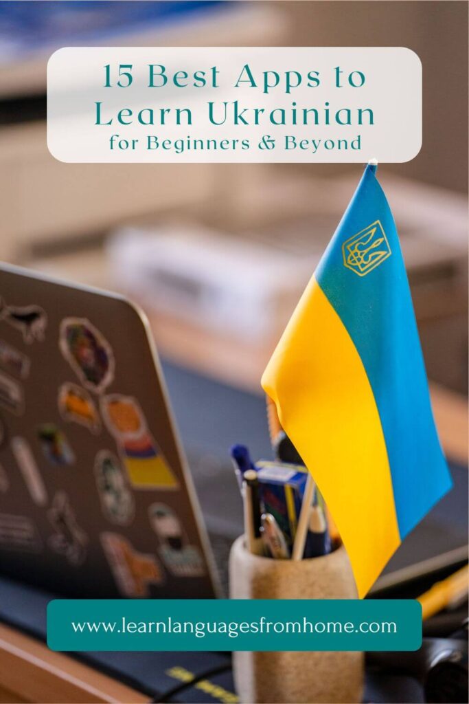 apps to learn ukrainian - pinterest image