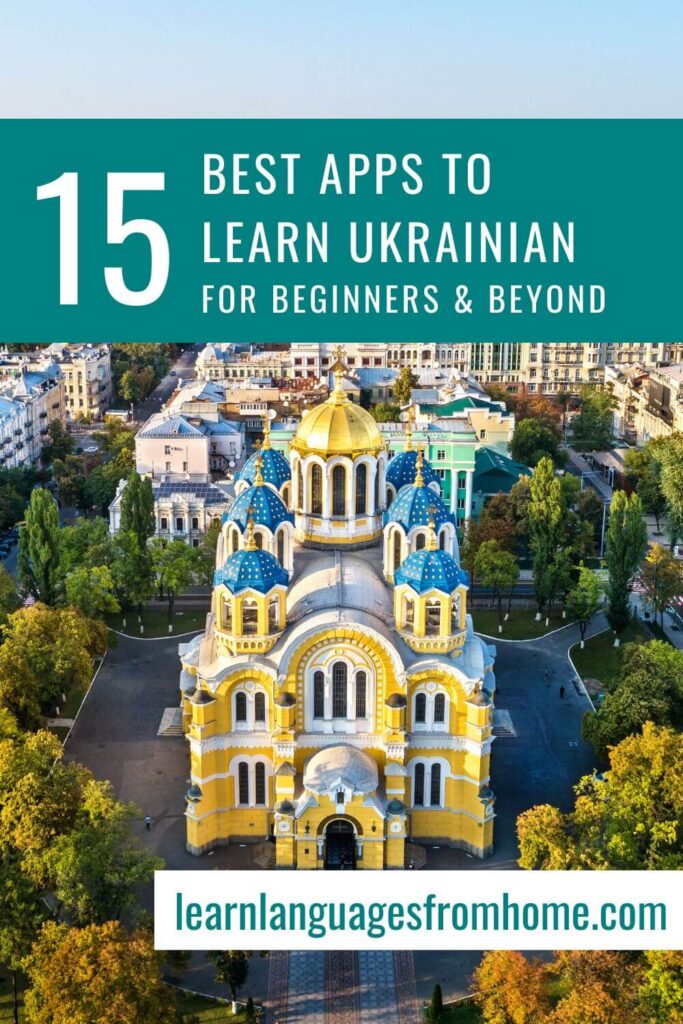apps to learn ukrainian - pinterest image