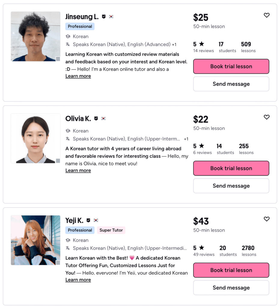 Learn Korean on Preply