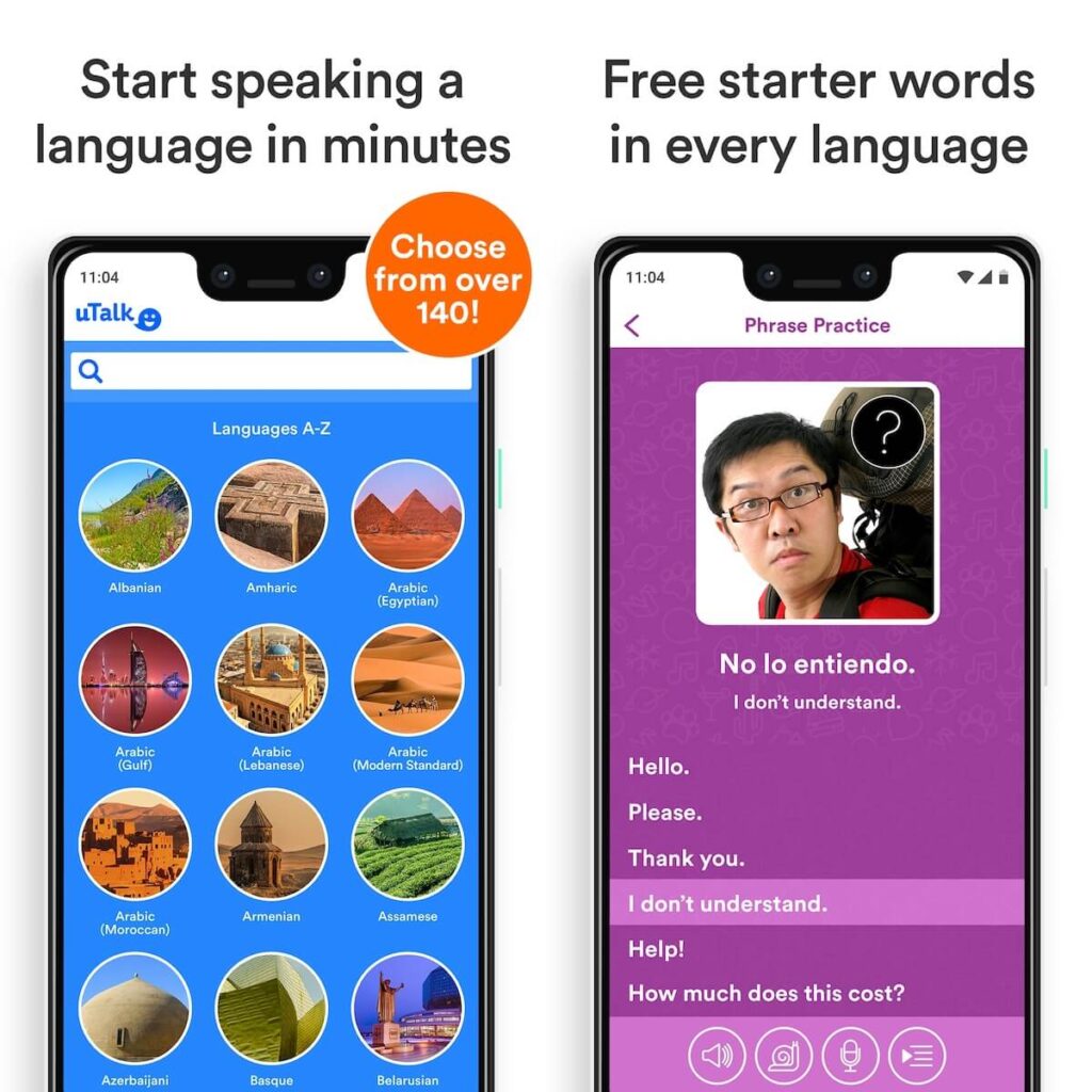 Learn Hebrew on uTalk