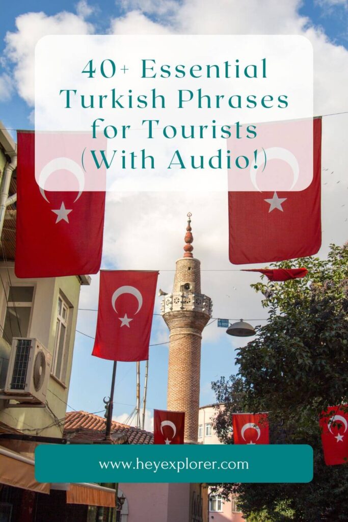 Essential Turkish Phrases pinterest image
