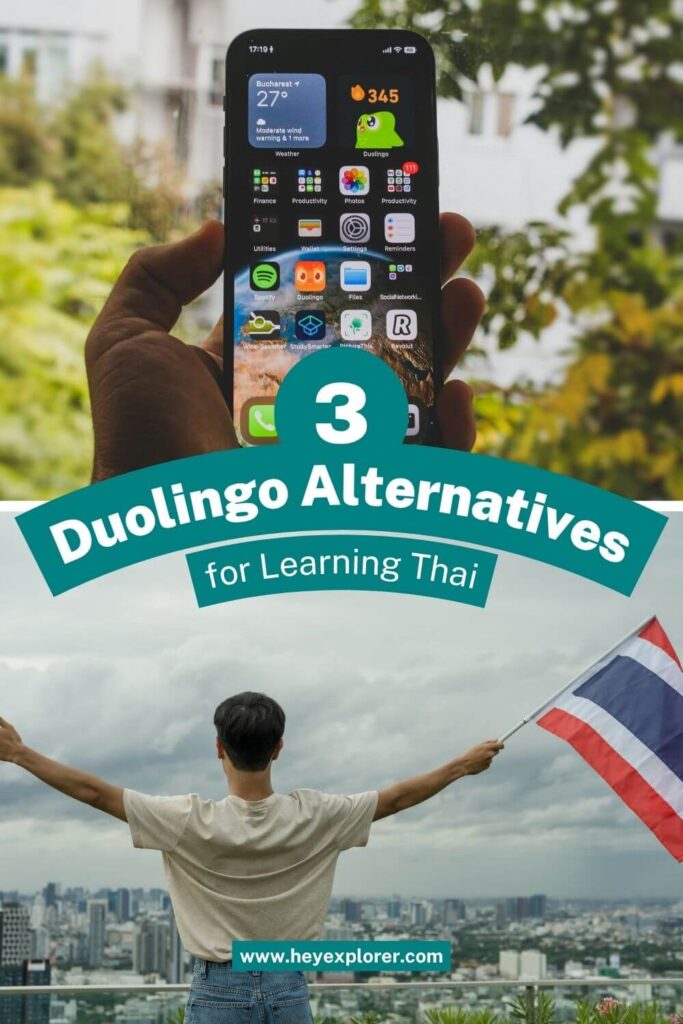 duolingo alternatives thai pinterest image