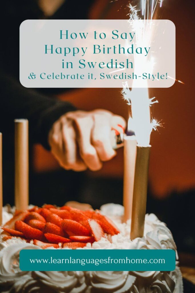 Happy Birthday in Swedish pinterest image