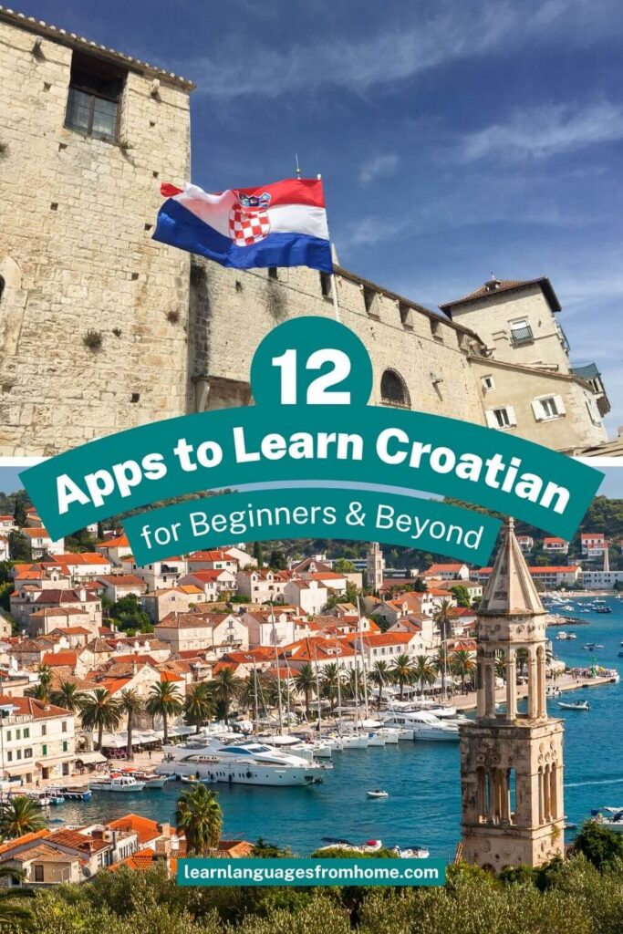 apps to learn croatian pinterest image