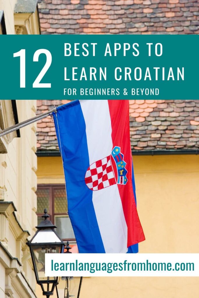 apps to learn croatian pinterest image