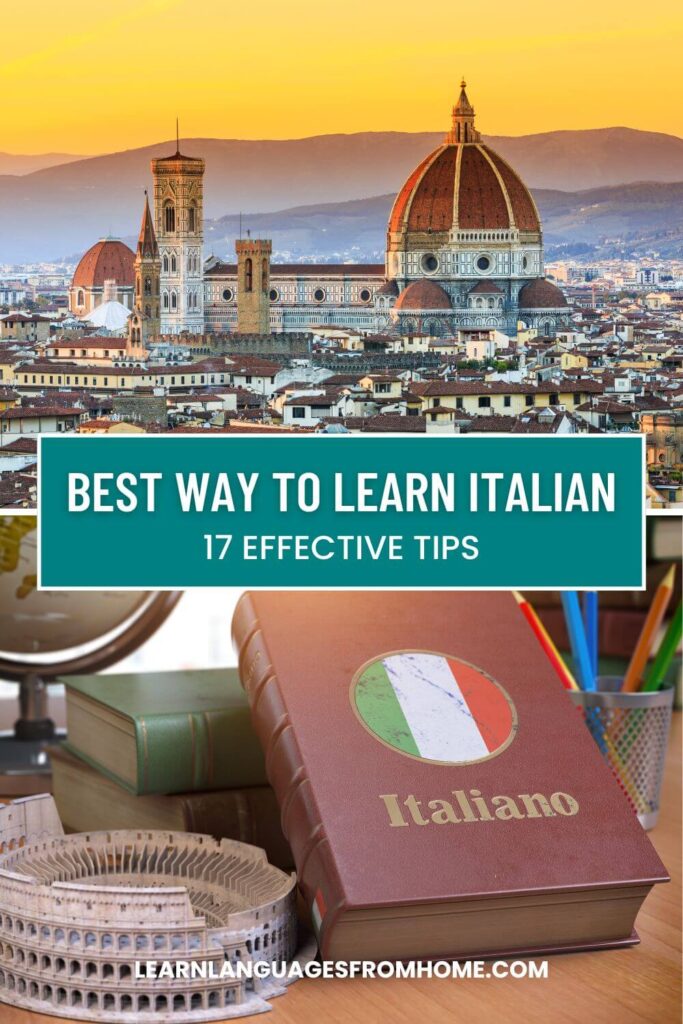 best way to learn italian pinterest image