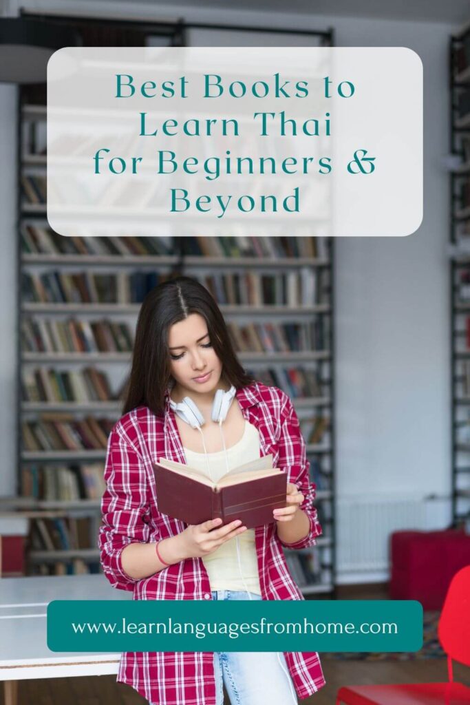 books to learn Thai pinterest image