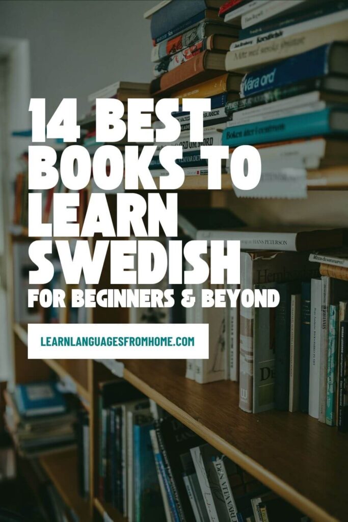 books to learn swedish - pinterest image