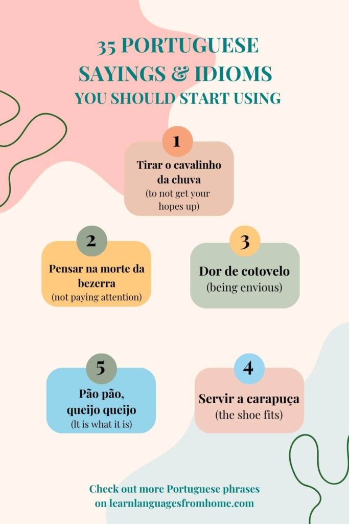 portuguese sayings idioms pinterest image