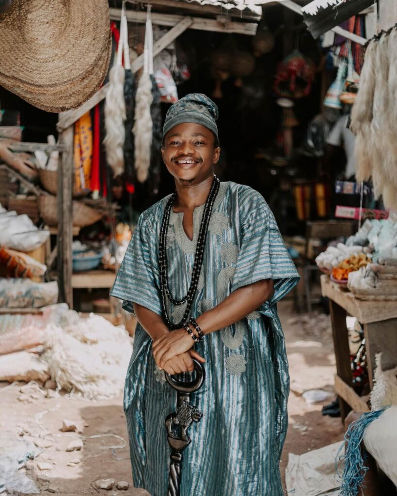 African man smiling