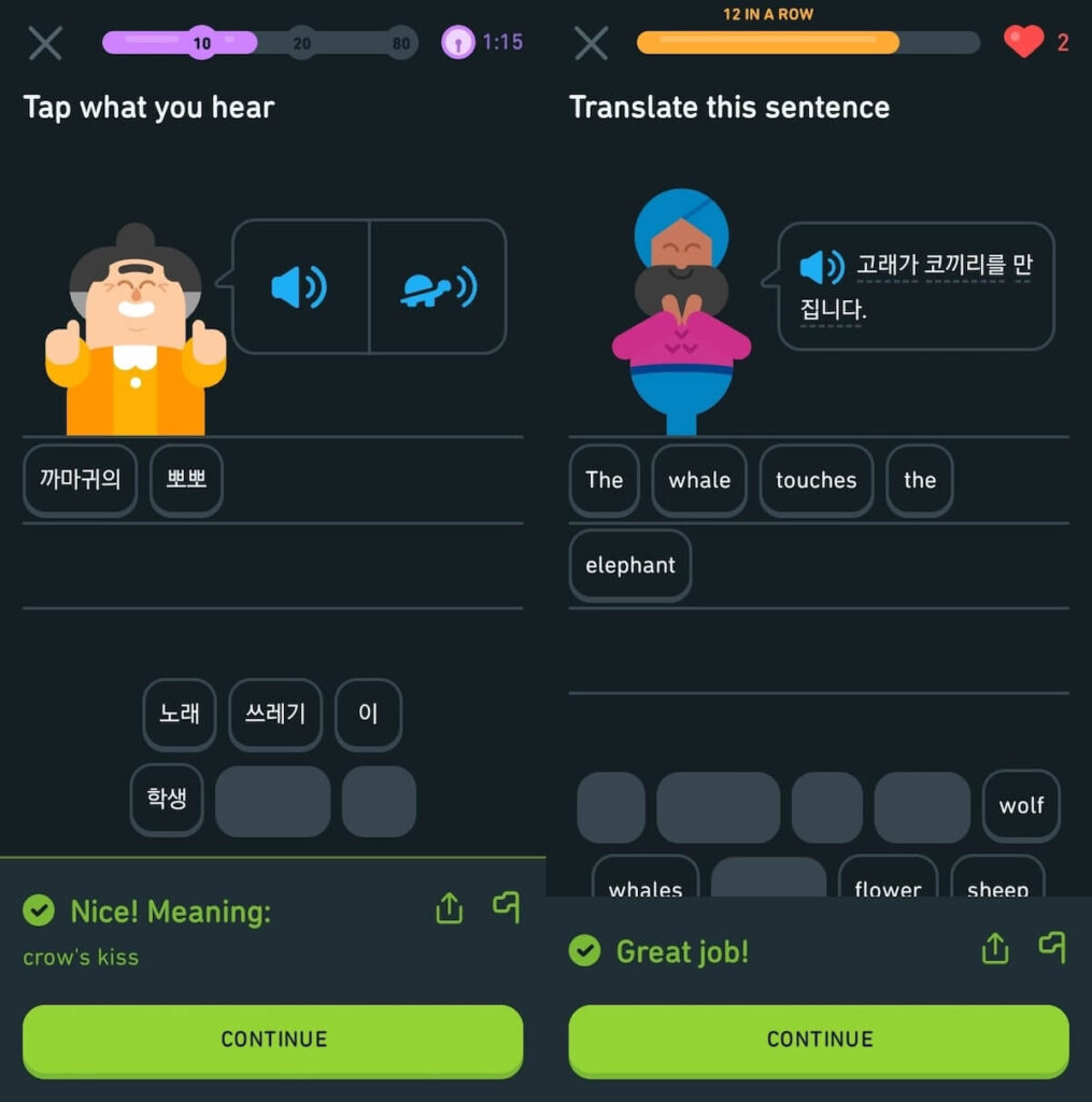 Duolingo's nonsensical vocabulary