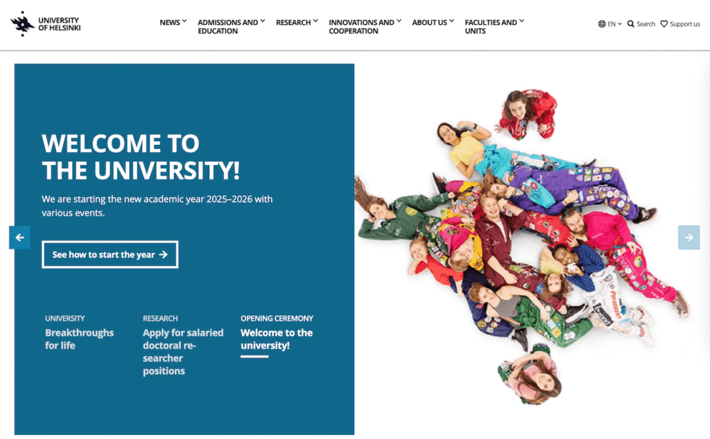 Learn Finnish on the University of Helsinki