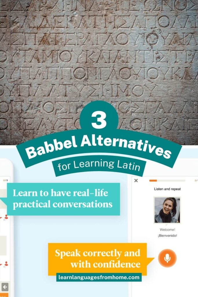 babbel alternatives for latin - pinterest image