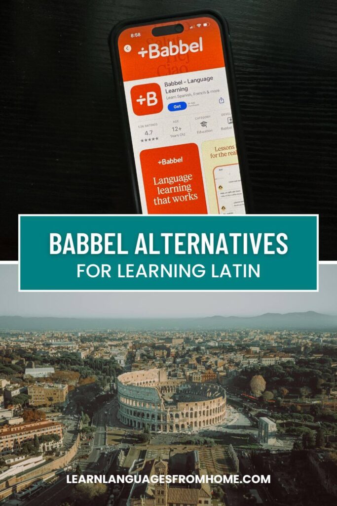 babbel alternatives for latin - pinterest image