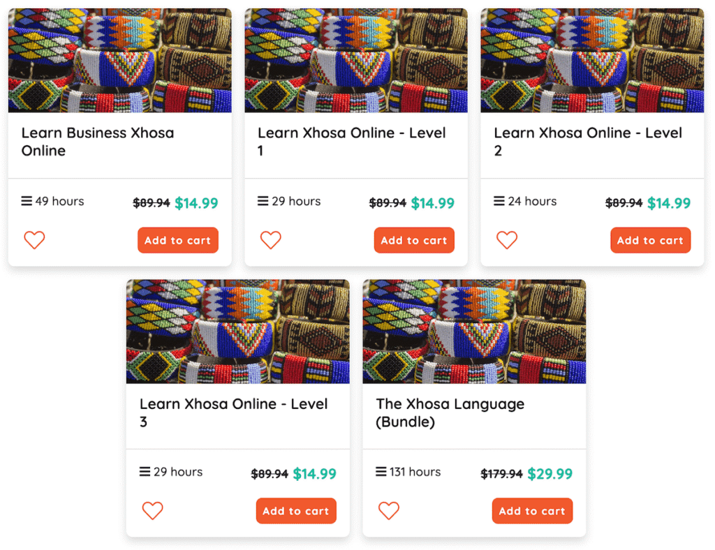 Learn Xhosa with Cudoo