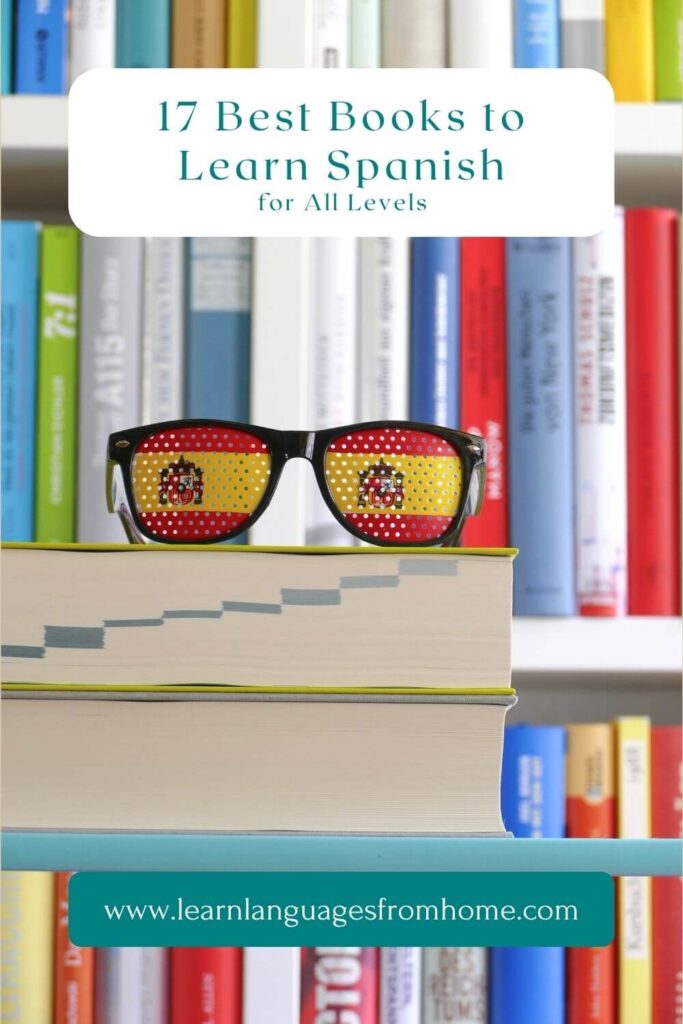 books to learn spanish pinterest image