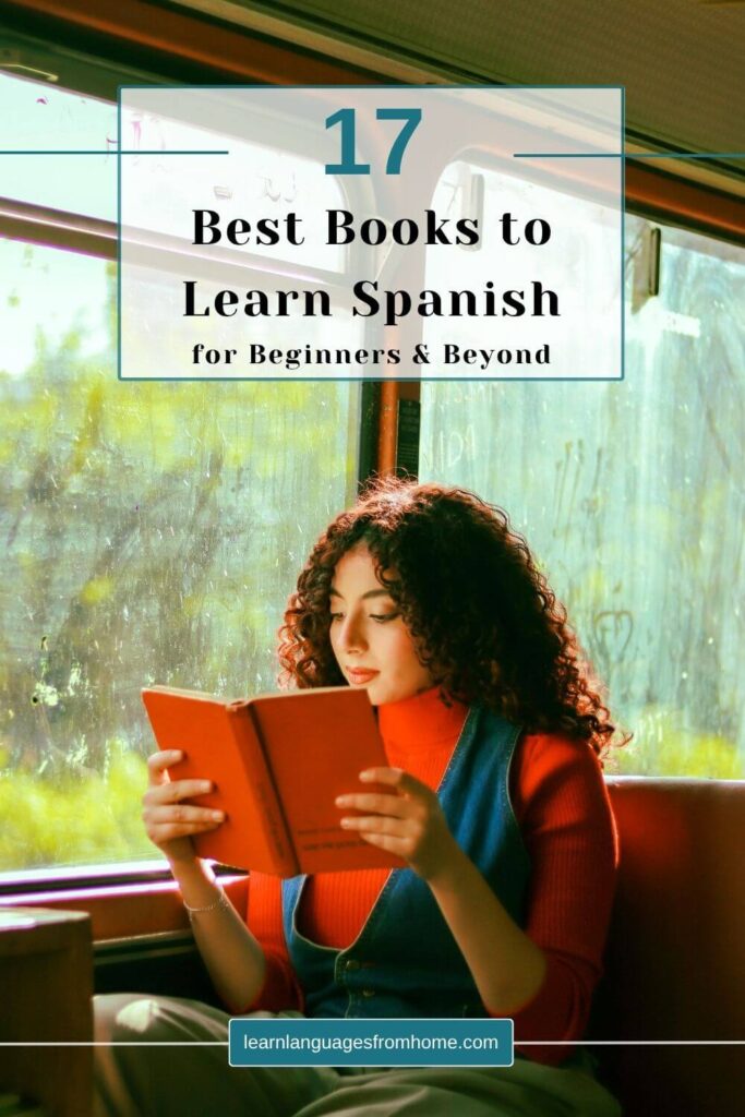 books to learn spanish pinterest image