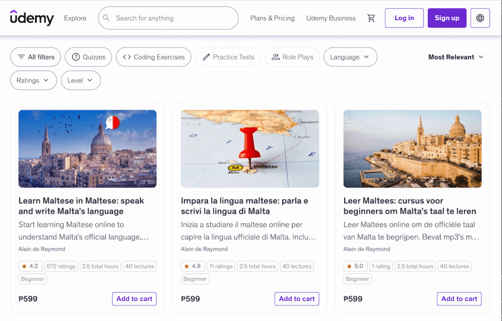 Learn Maltese on Udemy