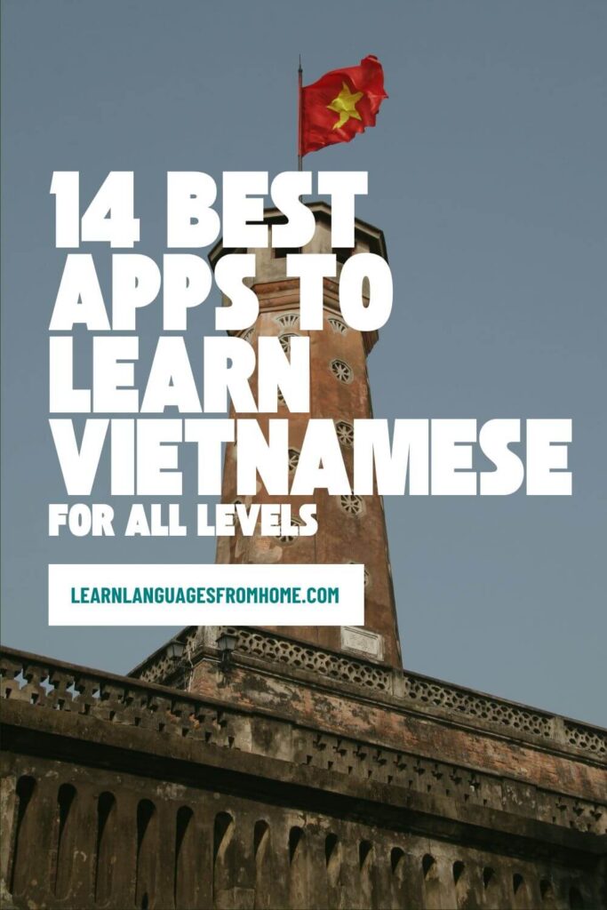 apps to learn vietnamese - Pinterest image