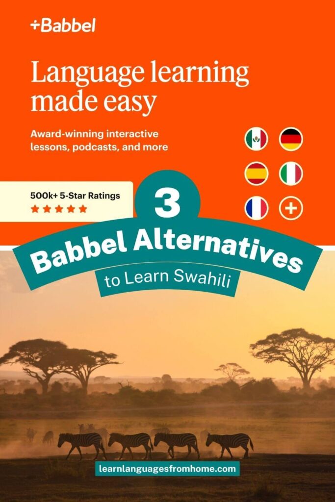 babbel swahili pinterest image
