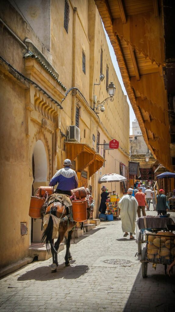market street in Morocco