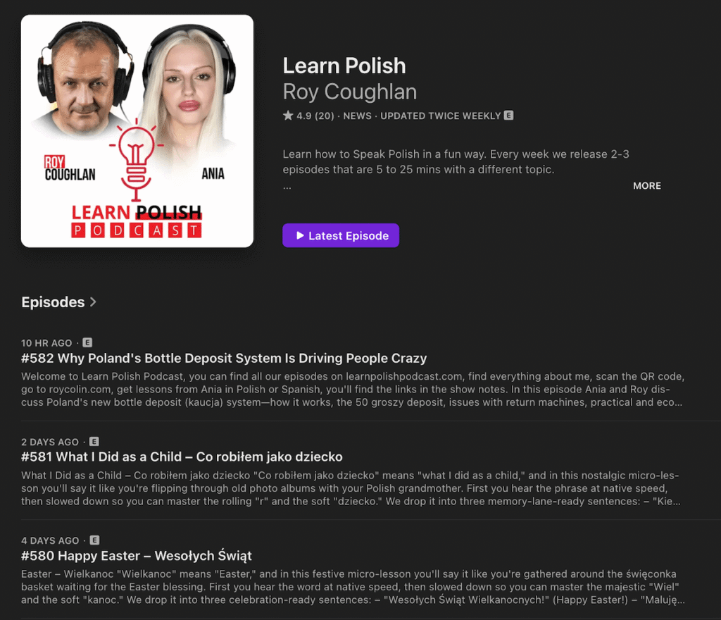 Learn Polish podcast