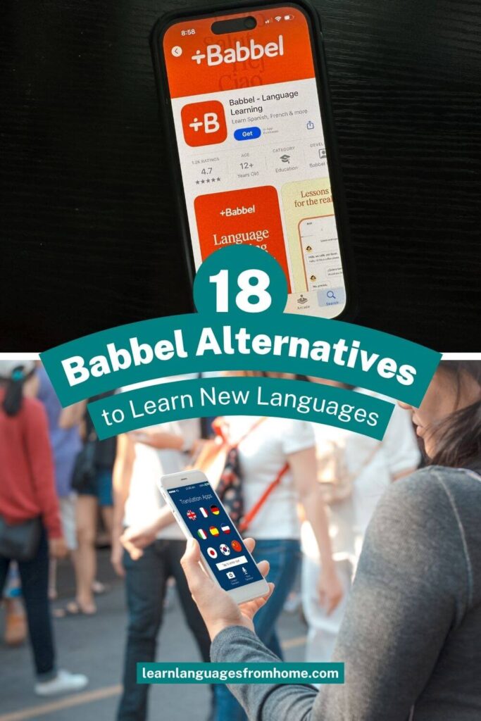 Babbel alternatives pinterest image