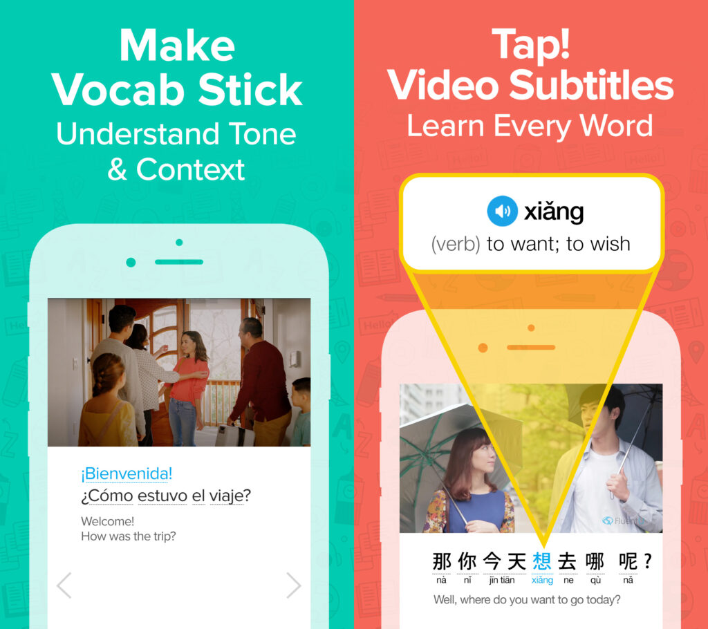 Learn languages on FluentU