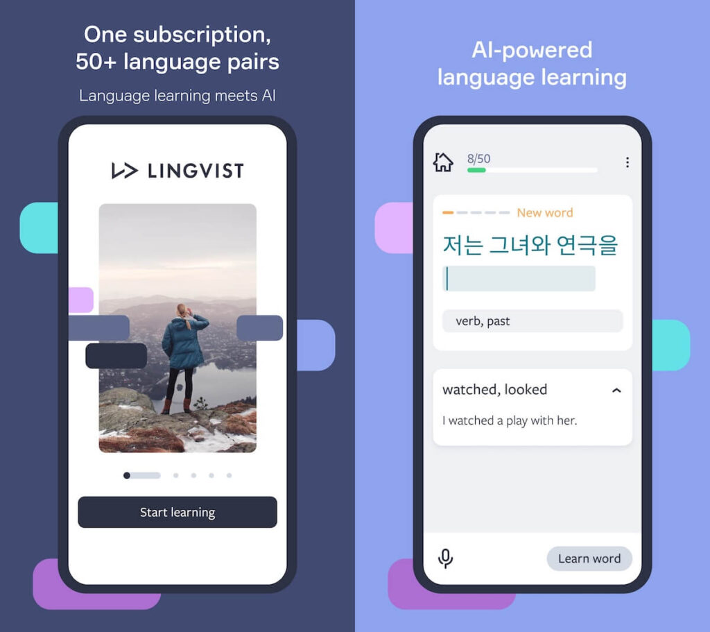 Learn languages on Lingvist