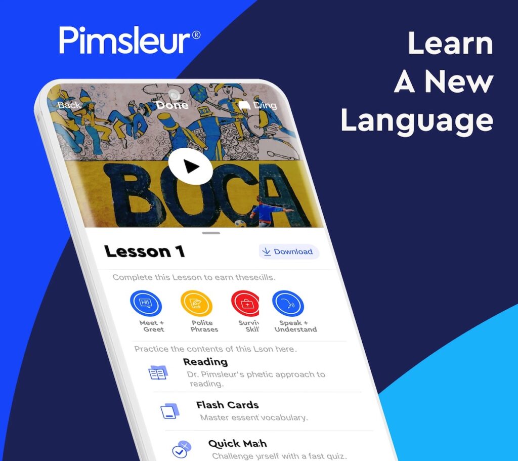 Learn languages on Pimsleur