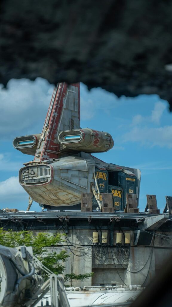 Star Wars ship at Hollywood Studio